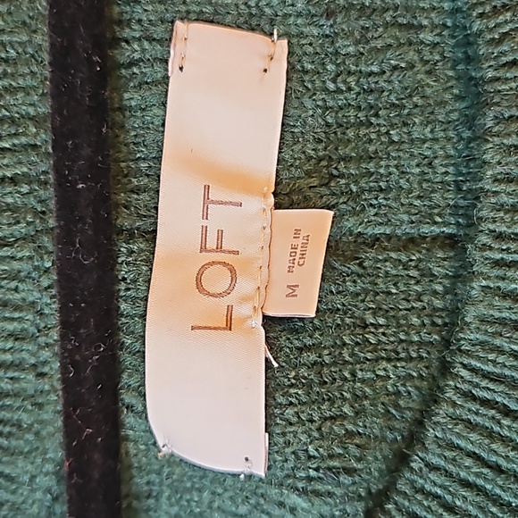 LOFT Petite Bobble Ruffle Hem Sweater - Picture 4 of 4